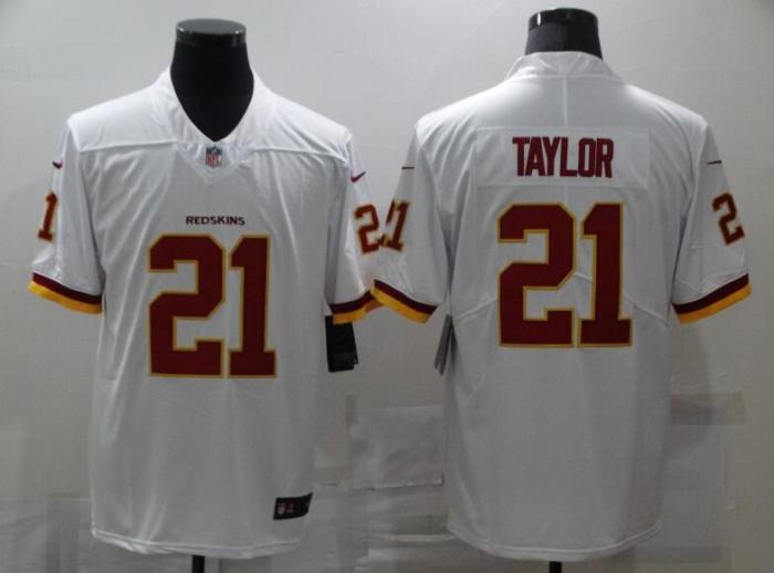 Washington Redskins 21 TAYLOR White NFL Jersey