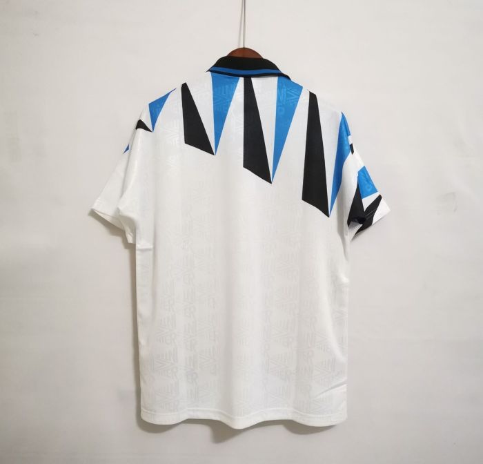 Retro Jersey 1992-1993 Inter Milan Away White Soccer Jersey