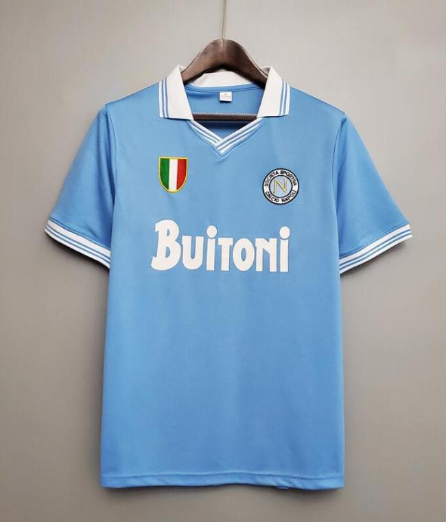 Retro Jersey 1986-1987 Calcio Napoli Special Edition Blue Soccer Jersey