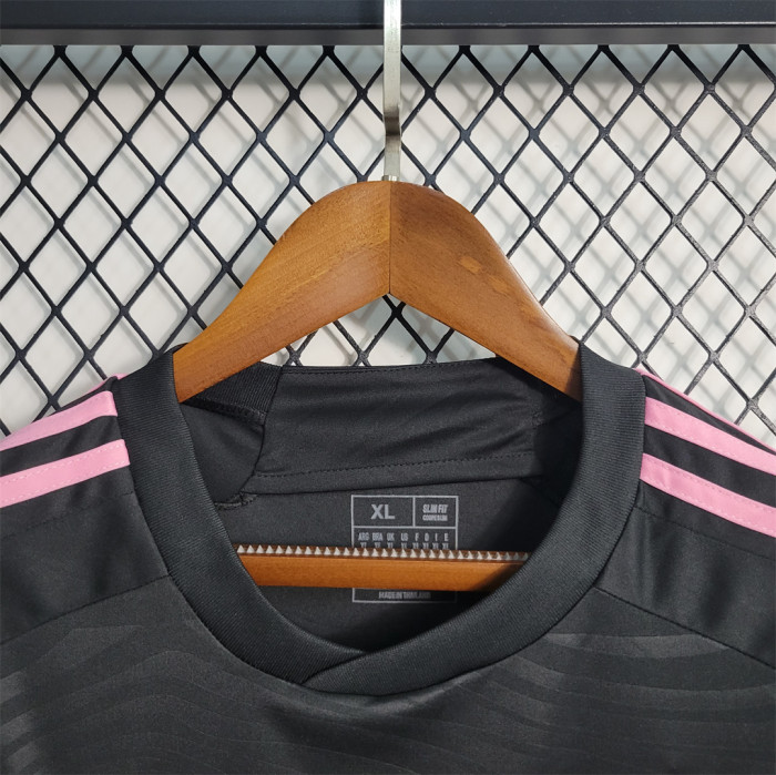 Fans Version 2023-2024 Inter Miami Away Black Soccer Jersey S,M,L,XL,2XL,3XL,4XL