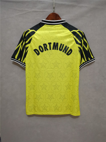 Retro Jersey 1994-1995 Borussia Dortmund Home Soccer Jersey Vintage BVB Football Shirt