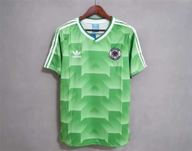 Retro Jersey 1988 Germany Away Green Soccer Jersey Vintage Football Shirt