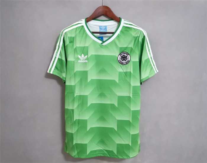 Retro Jersey 1988 Germany Away Green Soccer Jersey Vintage Football Shirt