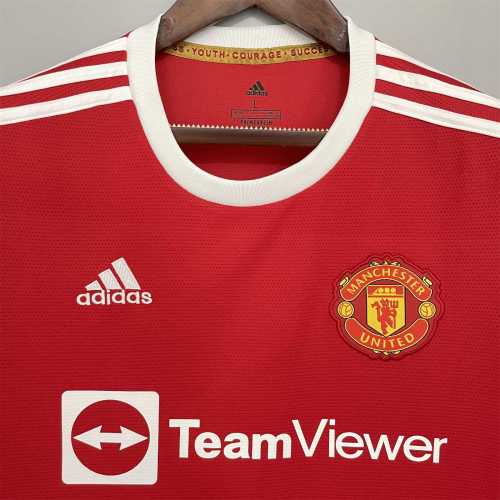 Retro Jersey Fans Version 2021-2022 Manchester United Home Soccer Jersey