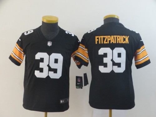 Youth Pittsburgh Steelers 90 T.J. Watt Black Youth Vapor Untouchable Limited Jersey