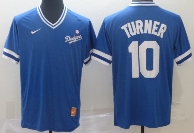 2019 Los Angeles Dodgers #10 TURNER BlueMLB Jersey