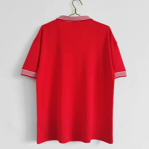 Retro Jersey 1977 Manchester United Home Soccer Jersey Red Vintage Football Shirt
