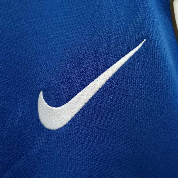 with Front Patch+Champions Patch Retro Jersey 2008-2009 Manchester United Away Blue Soccer Jersey