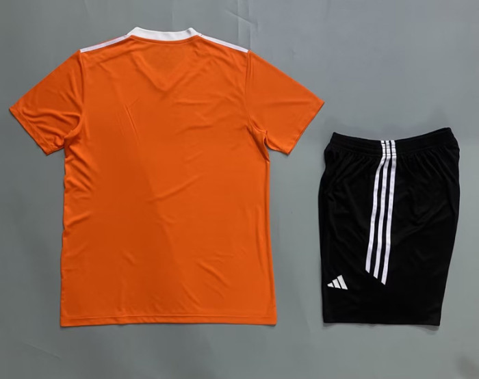 AFX-#731 Orange DIY Custom Blank Uniforms Soccer Jersey Shorts