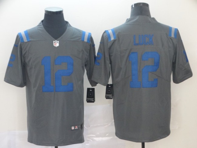 Indianapolis Colts 12 Andrew Luck Gray Inverted Legend Limited Jersey