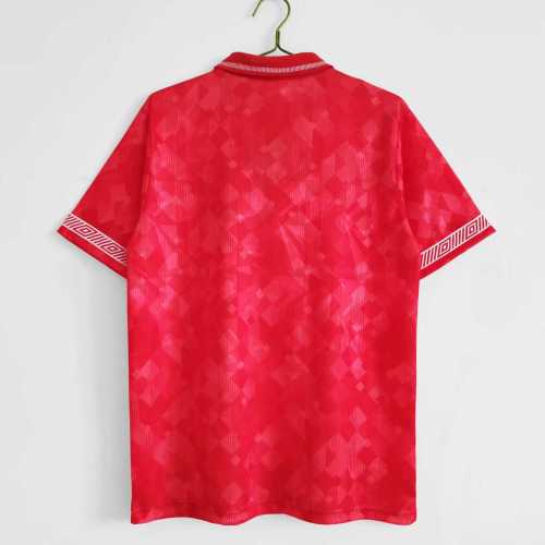 Retro Jersey 1990-1992 Wales Home Soccer Jersey Vintage Football Shirt