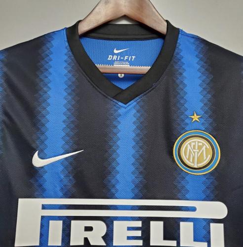 Retro Jersey 2010-2011 Inter Milan Home Soccer Jersey Vintage Football Shirt