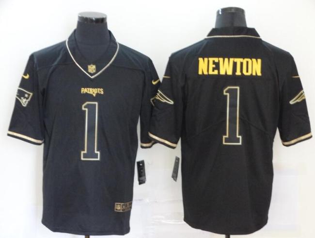 New England Patriots 1 NEWTON Black NFL Jersey
