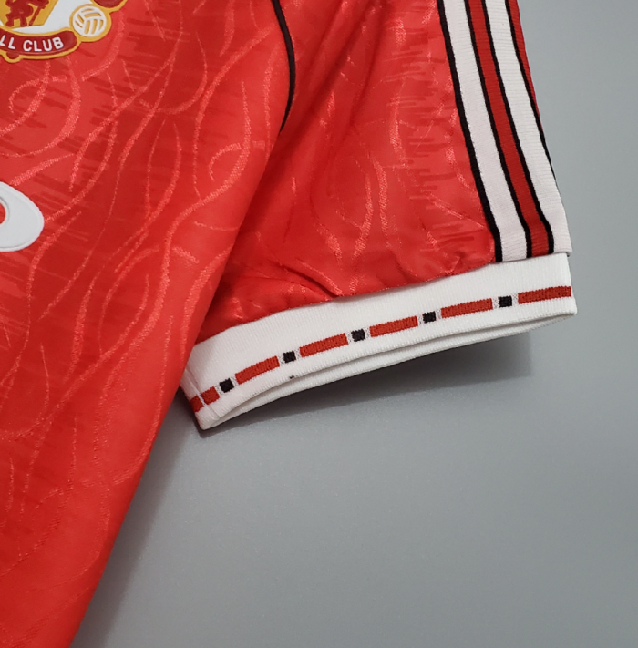 Retro Jersey 1990-1992 Manchester United Home Soccer Jersey Vintage Football Shirt