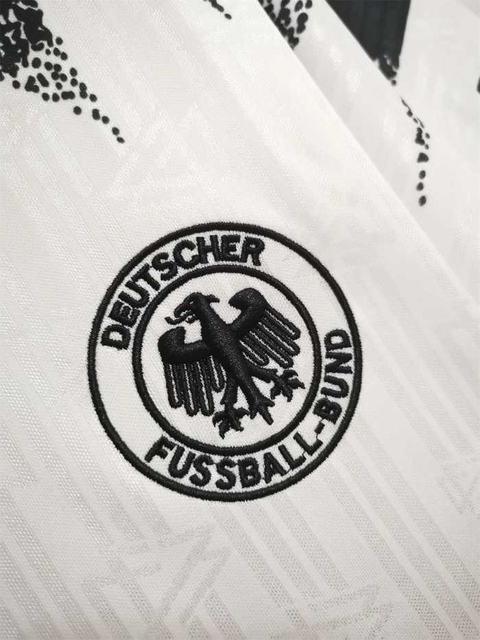 Retro Jersey 1994 Germany VOLLER 9 Home Soccer Jersey Vintage Football Shirt