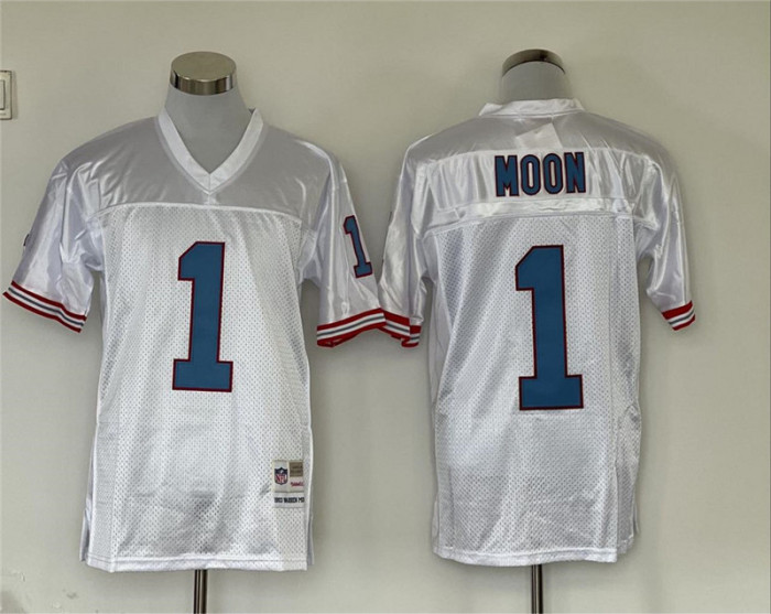 Retro Jersey Houston Texans 1 MOON White NFL Jersey