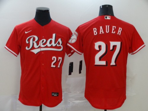 Cincinnati Reds 27 BAUER Red 2020 Flexbase Jersey