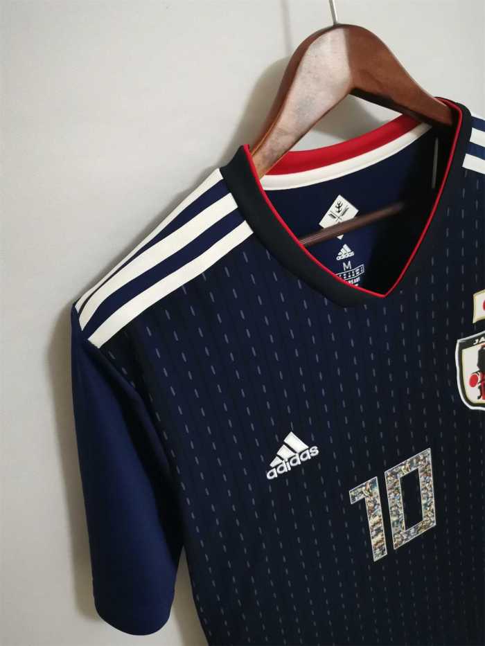 with Cartoon Number Retro Jersey Japan 2018 World Cup ATOM 10 Home Soccer Jersey