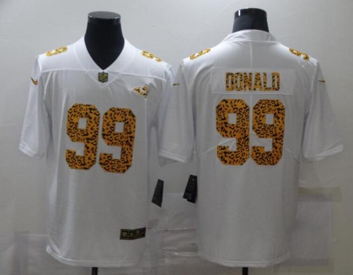 Los Angeles Rams 99 DONALD White Leopard Vapor Untouchable Limited Jersey