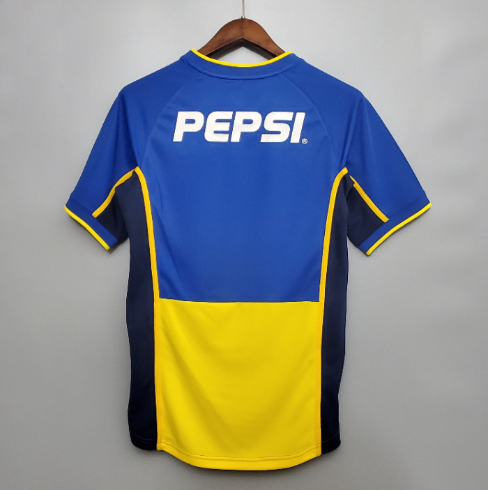 Retro Jersey 2002 Boca Juniors Home Soccer  Jersey Vintage Football Shirt
