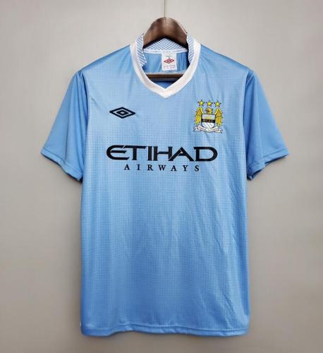 Retro Jersey 2011-2012 Manchester City Home Soccer Jersey Vintage Football Shirt