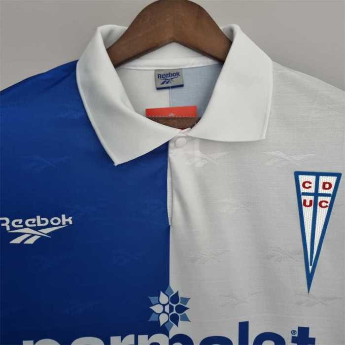Retro Jersey 1998 Club Deportivo Universidad Cat&oacute;lica 3rd Away White/Blue Soccer Jersey