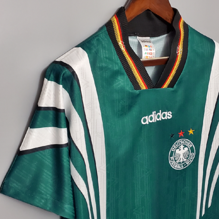 Retro Jersey 1996 Germany Away Soccer Jersey Green Vintage Football Shirt