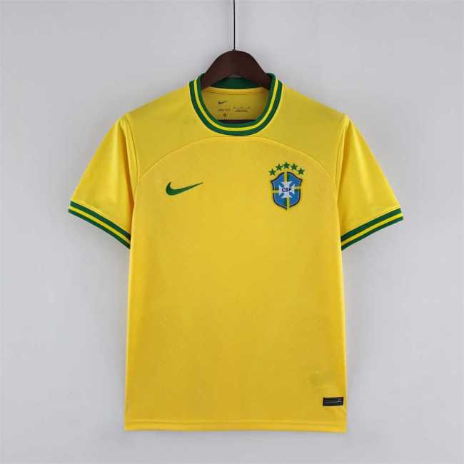 Fans Version 2022 Brazil Concept Version Yellow Soccer Jersey