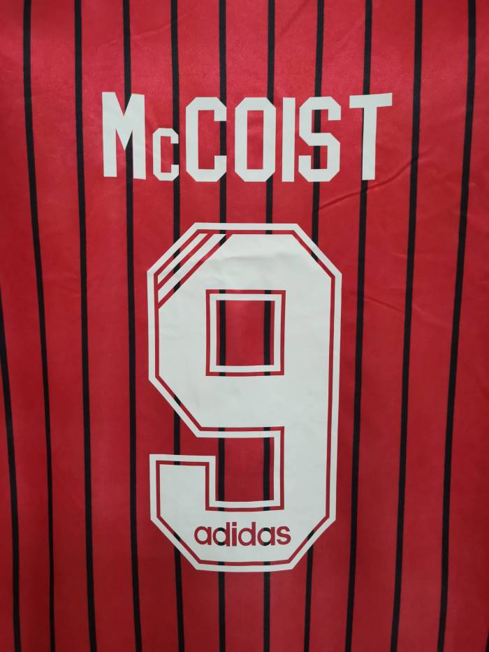 Retro Jersey 1994-1995 Rangers McCOIST 9 Away Red Soccer Jersey