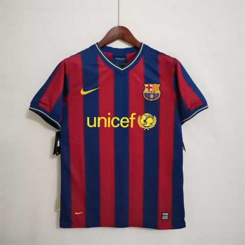 Retro Jersey 2009-2010 Barcelona Home Soccer Jersey Vintage Football Shirt