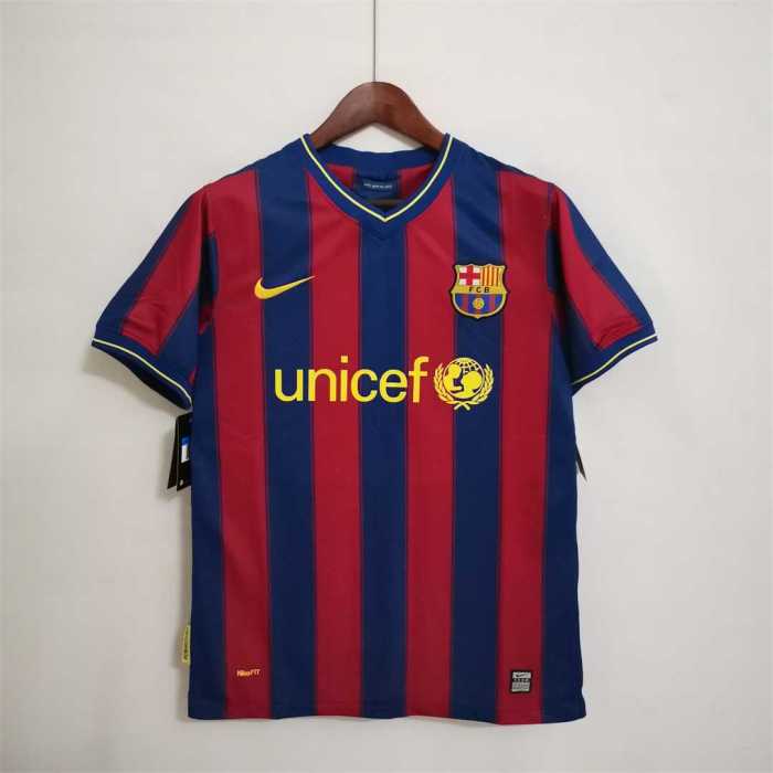 Retro Jersey 2009-2010 Barcelona Home Soccer Jersey Vintage Football Shirt