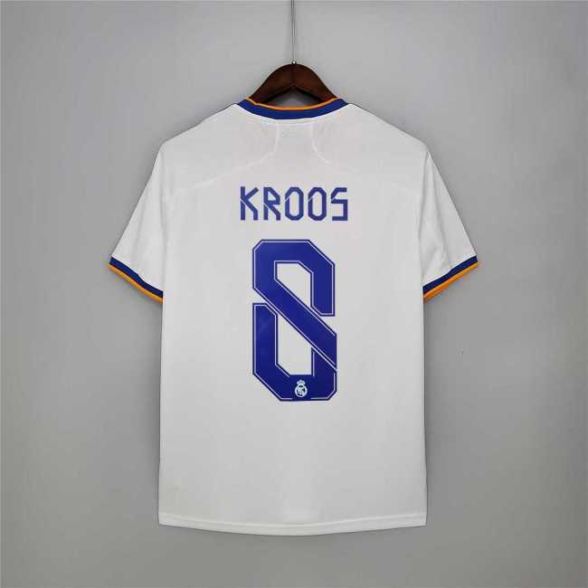 Retro Jersey 2021-2022 Real Madrid KROOS 8 Home Soccer Jersey