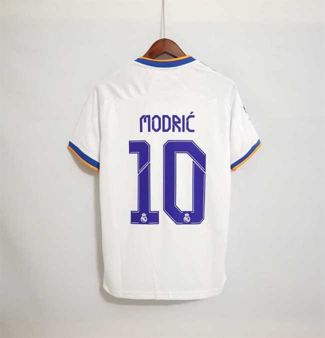 Retro Jersey 2021-2022 Real Madrid MODRIC 10 Home Soccer Jersey