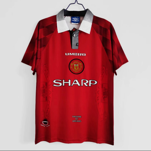 Retro Jersey 1996-1997 Manchester United Home Soccer Jersey Vintage Football Shirt