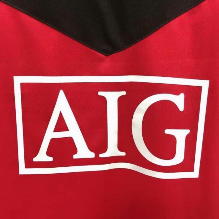 Retro Jersey Manchester United 2009-2010 Home Red Soccer Jersey