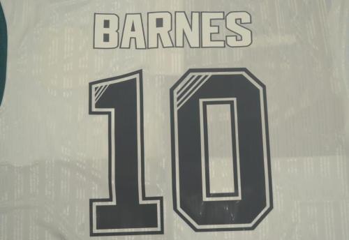 Retro Jersey 1994-1996 Liverpool BARNES 10 Away Green/White Soccer Jersey