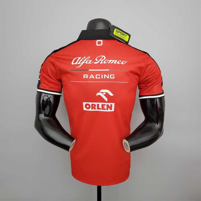 F1 Formula One Alpha Taurus Red and White Racing Jersey