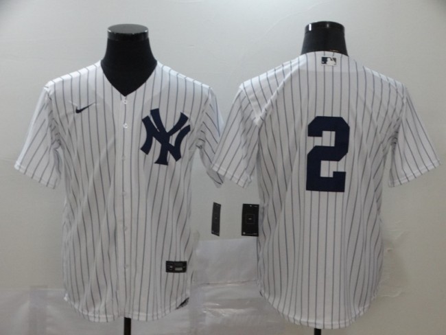 New York Yankees 2 White 2020 Cool Base Jersey