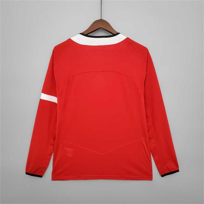 Retro Jersey Long Sleeve 2004-2006 Manchester United Home Soccer Jersey Vintage Football Shirt