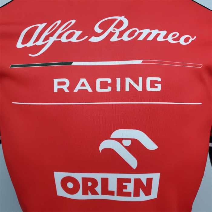 F1 Formula One Alpha Taurus Red and White Racing Jersey