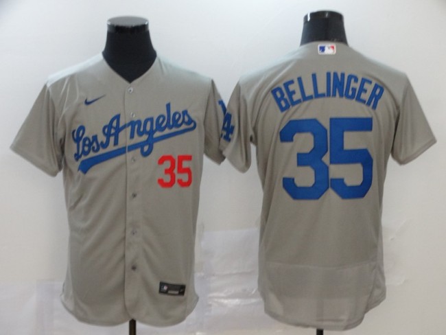 Los Angeles Dodgers 35 BELLINGER Grey 2020 Flexbase Jersey
