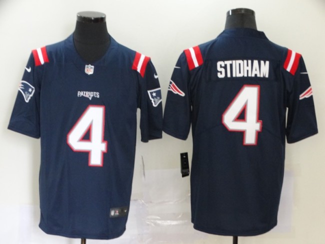 New England Patriots 4 Jarrett Stidham Navy 2020 New Vapor Untouchable Limited Jersey