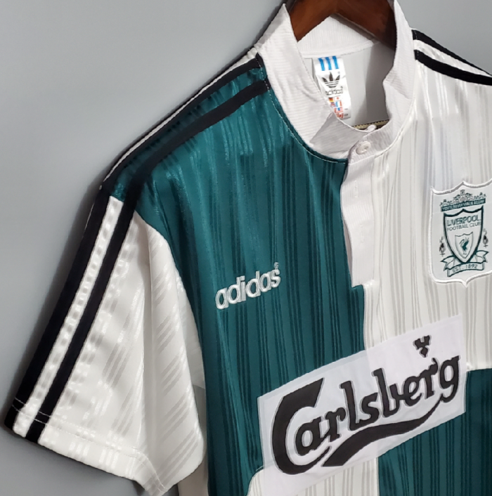 Retro Jersey 1995-1996 Liverpool Away Soccer Jersey Vintage Football Shirt
