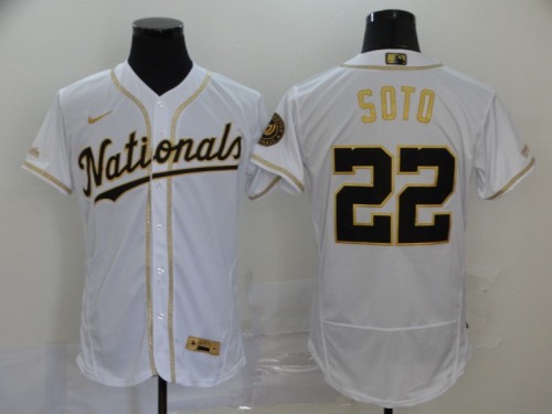 Washington Nationals 22 SOTO White 2020 Flexbase Jersey