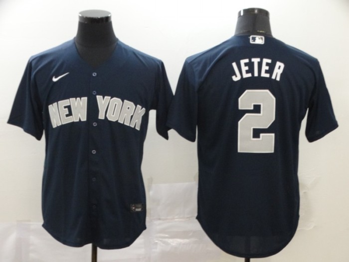 New York Yankees 2 JETER Black 2020 Cool Base Jersey