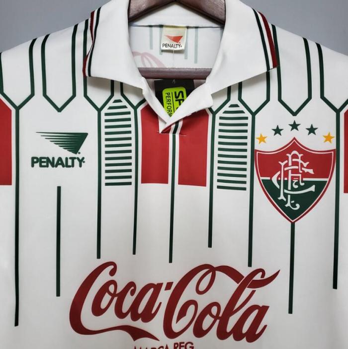 Retro Jersey 1989-1990 Fluminense Away White Soccer Jersey
