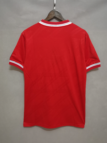 Retro Jersey 1986-1988 Manchester United Home Soccer Jersey Vintage Football Shirt