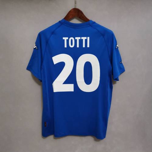 Retro Jersey 2000 Italy TOTTI 20 Home Vintage Soccer Jersey