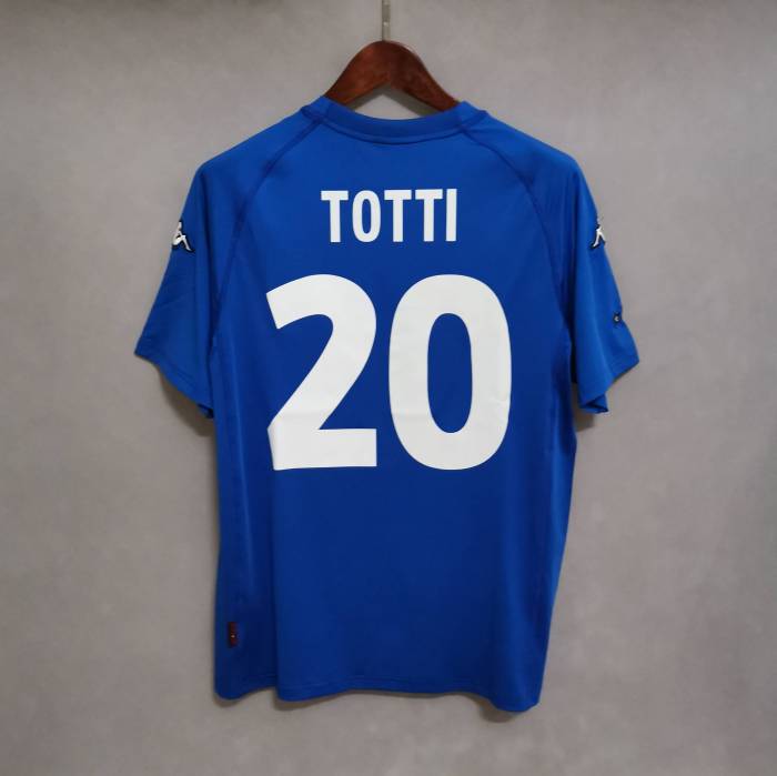 Retro Jersey 2000 Italy TOTTI 20 Home Vintage Soccer Jersey