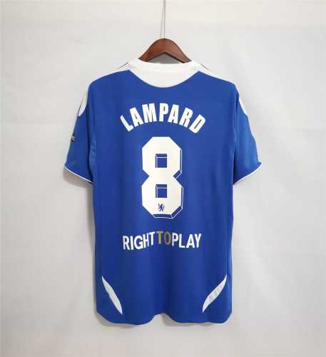 with UCL Patch+Front Lettering Retro Jersey 2011-2012 Chelsea LAMPARD 8 Champions League Final Home Soccer Jersey